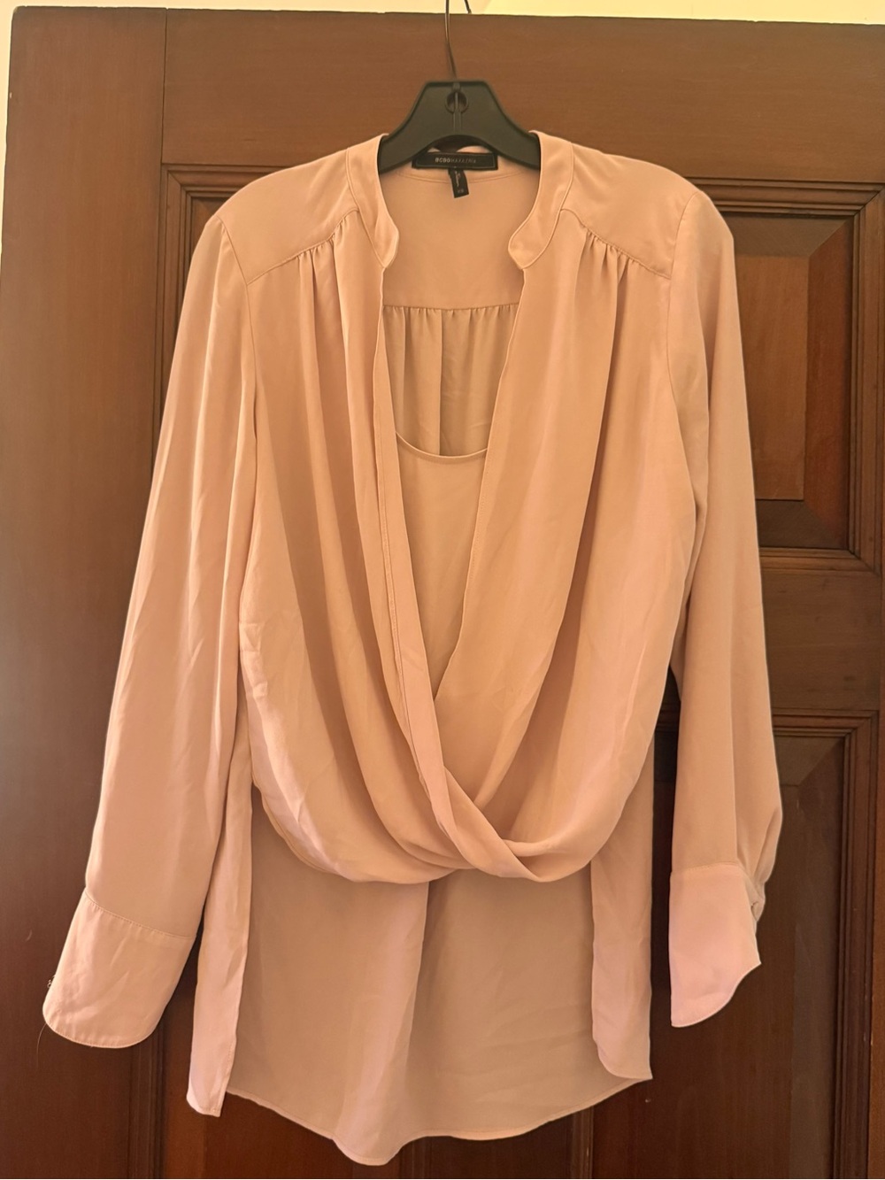 BCBG pink blouse